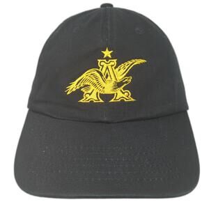Anheuser-Busch Slideback Hat Black One Size Embroidered Vent Holes